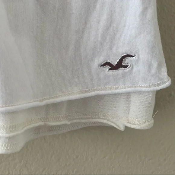 Hollister y2k white/cream cotton tank SZ MD - Picture 5 of 8